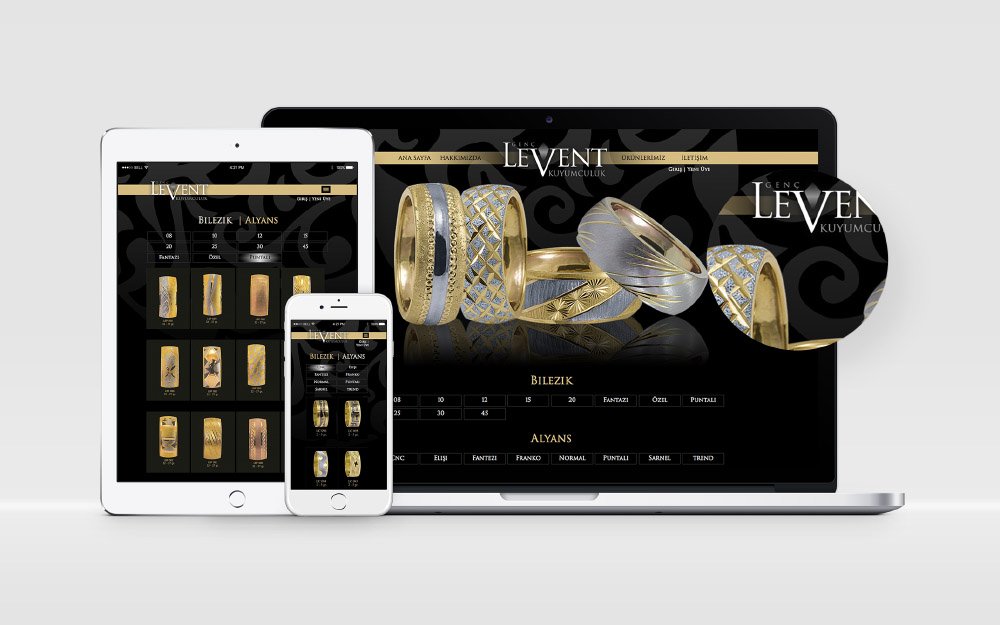 Levent Kuyumculuk Web Sitesi ortakfikir tasarım 54