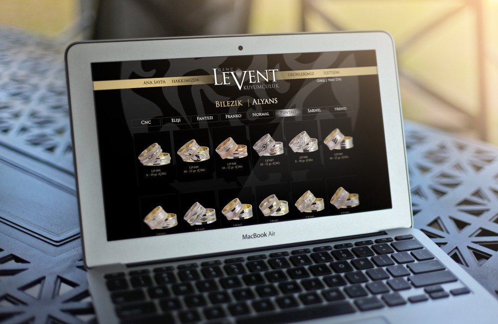 Levent Kuyumculuk Web Sitesi ortakfikir tasarım 162